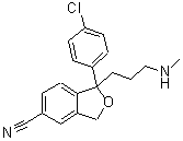 CAS 登录号：64372-52-7， 1-(4-氯苯基)-1-[3-(甲基氨基)丙基]-1,3-二氢-2-苯并呋喃-5-甲腈