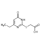 CAS 登录号：643749-97-7， [(4-乙基-6-氧代-1,6-二氢-2-嘧啶基)硫基]乙酸