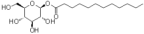 CAS 登录号：64395-92-2， 1-O-月桂酰-beta-D-吡喃葡萄糖