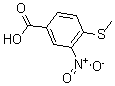 CAS 登录号：64399-24-2， 4-(甲硫基)-3-硝基-苯甲酸