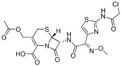 CAS#: 64486-19-7, [6R-[6alpha,7beta(Z)]]-3-(Acetoxymethyl)-7-[[2-(Chloroacetamido)Thiazol-4-Yl](Methoxyimino)Acetamido]-8-Oxo-5-Thia-1-Azabicyclo[4.2.0]Oct-2-Ene-2-Carboxylic Acid