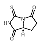 CAS#: 64492-87-1, (7aS)-3-Thioxotetrahydro-1H-pyrrolo[1,2-c]imidazole-1,5(6H)-dione