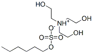 CAS 登录号：64501-15-1， 三(2-羟基乙基)铵硫酸己酯盐