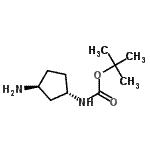 CAS#: 645400-44-8, 2-Methyl-2-propanyl [(1S,3S)-3-aminocyclopentyl]carbamate
