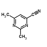 CAS#: 64571-35-3, 2,6-Dimethyl-4-pyrimidinecarbonitrile