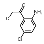 CAS 登录号：64605-36-3， 1-(2-氨基-5-氯苯基)-2-氯乙酮