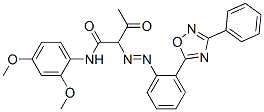 CAS 登录号：64611-92-3， N-(2,4-二甲氧基苯基)-3-氧代-2-[[2-(3-苯基-1,2,4-恶二唑-5-基)苯基]偶氮]丁酰胺
