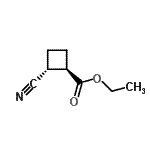 CAS#: 64652-33-1, Ethyl (1R,2R)-2-cyanocyclobutanecarboxylate