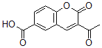 CAS 登录号：6468-73-1， 3-乙酰基-2-氧代-alpha-苯并吡喃-6-羧酸