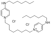 CAS 登录号:64690-92-2, 1,8-二(4-(庚基氨基)-1-吡啶鎓)辛烷二氯化物