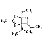 CAS#: 647012-61-1, (1R,5S,7R)-7-Ethyl-1-isopropyl-5-methoxy-3-methyl-4,6-dioxa-2-azabicyclo[3.2.0]hept-2-ene
