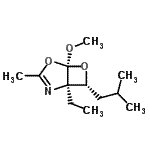 CAS#: 647012-69-9, (1R,5S,7R)-1-Ethyl-7-isobutyl-5-methoxy-3-methyl-4,6-dioxa-2-azabicyclo[3.2.0]hept-2-ene