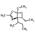CAS#: 647012-96-2, (1R,5S,7R)-1-sec-Butyl-7-ethyl-5-methoxy-3-methyl-4,6-dioxa-2-azabicyclo[3.2.0]hept-2-ene