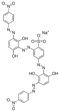 CAS#: 6473-04-7, 2,4-Bis[[2,6-Dihydroxy-3-[(4-Nitrophenyl)Azo]Phenyl]Azo]Benzenesulfonic Acid Sodium Salt