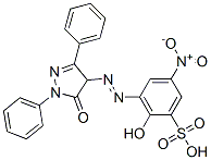 CAS 登录号：64743-14-2， 3-[(4,5-二氢-5-氧代-1,3-二苯基-1H-吡唑-4-基)偶氮]-2-羟基-5-硝基苯磺酸