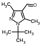CAS#: 647824-51-9, 3,5-Dimethyl-1-(2-methyl-2-propanyl)-1H-pyrazole-4-carbaldehyde