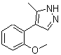 CAS 登录号：647825-31-8， 4-(2-甲氧基苯基)-5-甲基-1H-吡唑