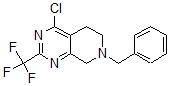 CAS 登录号：647863-01-2， 4-氯-5,6,7,8-四氢-7-(苯基甲基)-2-(三氟甲基)-吡啶并[3,4-d]嘧啶