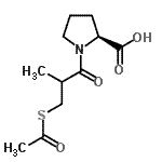 CAS#: 64805-62-5, 1-[3-(Acetylsulfanyl)-2-methylpropanoyl]-L-proline