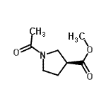 CAS#: 648413-65-4, Methyl (3S)-1-acetyl-3-pyrrolidinecarboxylate