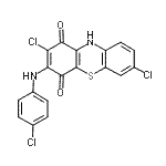 CAS#: 6486-68-6, 2,7-Dichloro-3-[(4-Chlorophenyl)Amino]-1H-Phenothiazine-1,4(10H)-Dione