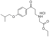 CAS 登录号:64875-82-7, N-(3-(4-(2-甲基丙氧基)苯基)-3-氧代丙基)甘氨酸乙酯盐酸盐