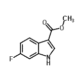 CAS#: 649550-97-0, Methyl 6-fluoro-1H-indole-3-carboxylate