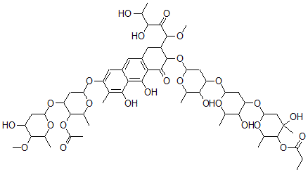 CAS#: 64967-61-9, 3'''-O-[3-C-Methyl-4-O-(1-Oxopropyl)-2,6-Dideoxy-alpha-L-Arabino-Hexopyranosyl]-7-Methylolivomycin D