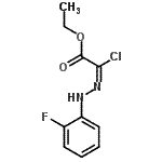 CAS#: 64989-74-8, Ethyl (2E)-chloro[(2-fluorophenyl)hydrazono]acetate