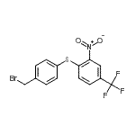 CAS#: 650615-78-4, 1-{[4-(Bromomethyl)phenyl]sulfanyl}-2-nitro-4-(trifluoromethyl)benzene