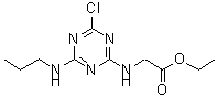 CAS 登录号：6507-20-6， N-[4-氯-6-(丙基氨基)-1,3,5-三嗪-2-基]甘氨酸乙酯