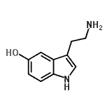CAS 登录号：65099-56-1， 3-(2-氨基乙基)-1H-吲哚-5-醇