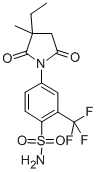 CAS 登录号:65116-29-2, 4-(3-乙基-3-甲基-2,5-二氧代吡咯烷-1-基)-2-(三氟甲基)苯磺酰胺