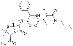 CAS#: 65125-89-5, (2S,5R)-6-[[2-[(4-Butyl-2,3-Dioxo-Piperazine-1-Carbonyl)Amino]-2-Phenyl-Acetyl]Amino]-3,3-Dimethyl-7-Oxo-4-Thia-1-Azabicyclo[3.2.0]Heptane-2 -Carboxylic Acid
