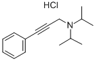 CAS 登录号：65126-81-0， N,N-二(1-甲基乙基)-3-苯基-2-丙炔-1-胺盐酸盐