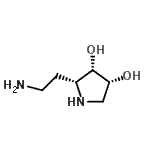 CAS#: 651735-09-0, (2R,3S,4R)-2-(2-Aminoethyl)-3,4-pyrrolidinediol