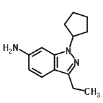 CAS#: 652158-88-8, 1-Cyclopentyl-3-ethyl-1H-indazol-6-amine