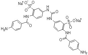 CAS#: 6527-68-0, 3,3'-(Carbonyldiimino)Bis[6-[(4-Aminobenzoyl)Amino]-Benzenesulfonic Acid] Disodium Salt