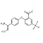 CAS#: 652965-53-2, N'-Hydroxy-4-[2-nitro-4-(trifluoromethyl)phenoxy]benzenecarboximidamide