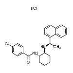 CAS#: 652973-93-8, 4-Chloro-N-[(1S,2S)-2-{[(1R)-1-(1-naphthyl)ethyl]amino}cyclohexyl]benzamide hydrochloride (1:1)