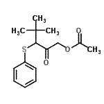 CAS#: 65302-94-5, 4,4-Dimethyl-2-oxo-3-(phenylsulfanyl)pentyl acetate