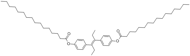 CAS 登录号：6533-53-5， 3,4-二-(4-羟基苯基)-3-己烯 4,4'-二棕榈酸酯