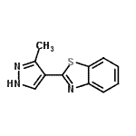 CAS#: 654064-97-8, 2-(3-Methyl-1H-pyrazol-4-yl)-1,3-benzothiazole