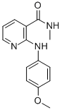 CAS 登录号:65423-33-8, 2-(对甲氧苯胺基)-N-甲基-烟酰胺