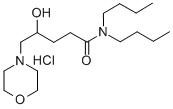 CAS 登录号：65446-86-8， N,N-二丁基-gamma-羟基-4-吗啉戊酰胺单盐酸盐