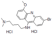 CAS 登录号:6546-56-1, N4-(3-溴-5-甲氧基-9-吖啶基)-N1,N1-二甲基-1,4-丁二胺盐酸盐