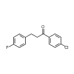 CAS 登录号：654673-24-2， 1-(4-氯苯基)-3-(4-氟苯基)-1-丙酮