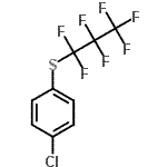 CAS#: 65538-03-6, 1-Chloro-4-[(heptafluoropropyl)sulfanyl]benzene