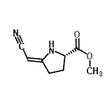 CAS#: 65571-75-7, Methyl (5Z)-5-(cyanomethylene)-L-prolinate