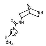 CAS#: 655788-88-8, N-(2-Azabicyclo[2.2.1]hept-5-yl)-3-(methylsulfanyl)-1H-pyrrole-1-carboxamide